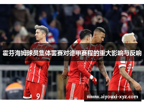 霍芬海姆球员集体罢赛对德甲赛程的重大影响与反响